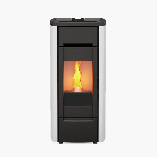 Kalor  98 Cast Iron 8 Wood Pellet Stove | White | 8KW | 98CI-08W