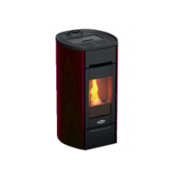 Kalor  98 Cast Round 8 Wood Pellet Stove | Red | 8KW | 98CR-08R