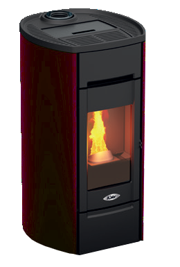 Kalor 98 Redonda 8 Wood Pellet Stove | Red | 8KW | 98RED-08R