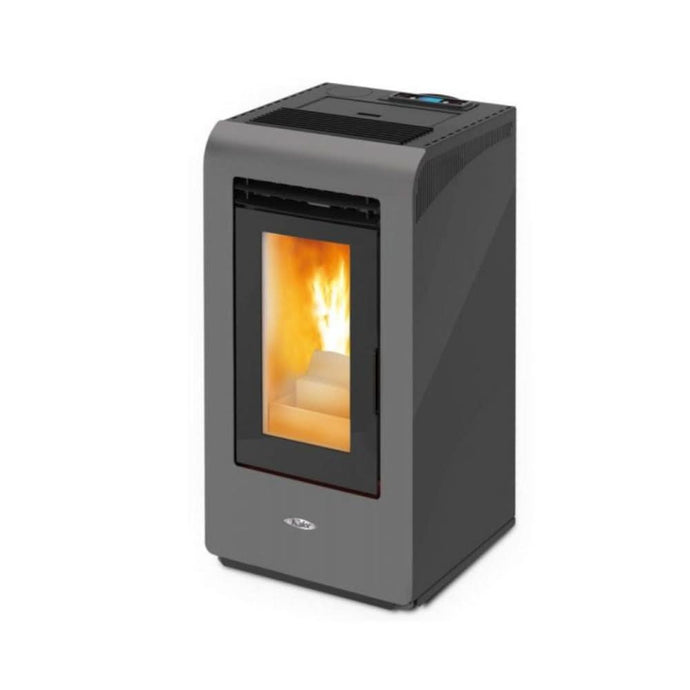 kalor angela 10 wood pellet stove in grey, 10kw