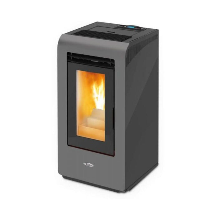 kalor martina 7 wood pellet stove in grey, 7kw
