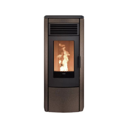 klover aura 100 wood pellet stove in blanc, 9.5kw