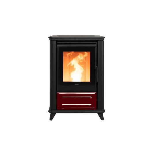 klover miss air wood pellet stove in bordeaux, 7.2kw