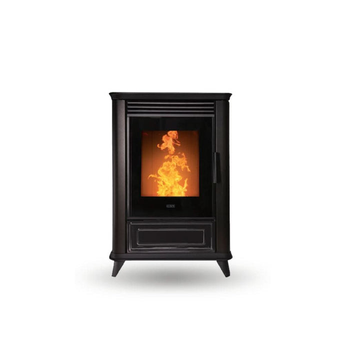 klover miss air wood pellet stove in bronze, 7.2kw