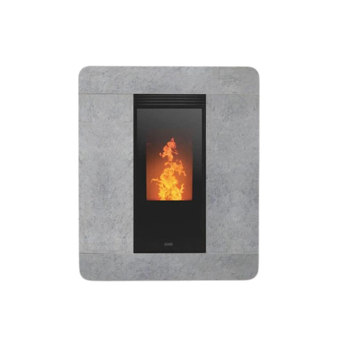klover diva stone wood pellet stove in soap stone, 9.7kw