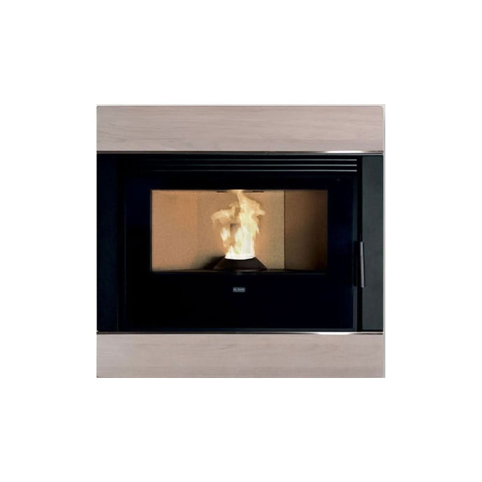 klover wave 90 wood insert wood pellet stove in blanc, 9kw