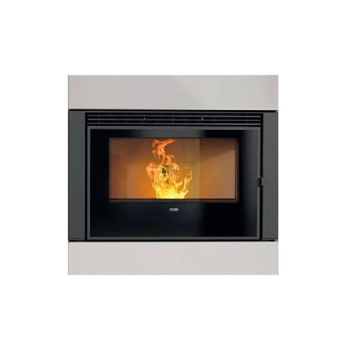 klover wave 110 insert wood pellet stove in blanc, 10.7kw