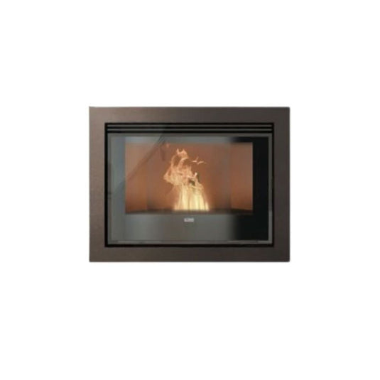 klover wave 110 insert wood pellet stove in wenge, 10.7kw
