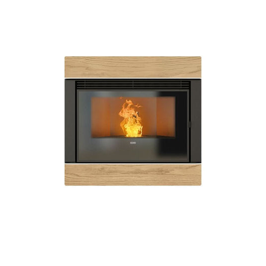 klover wave 110 insert wood pellet stove in bronze, 10.7kw