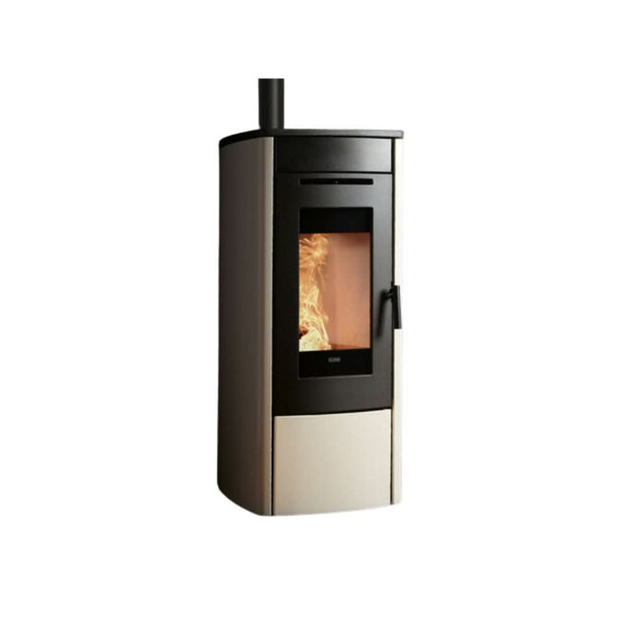 klover soft 100 wood pellet stove in pearl, 10.3kw