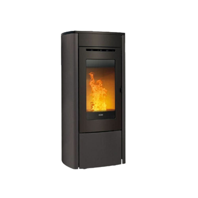 klover multi soft wood pellet stove in matt black, 10.3kw