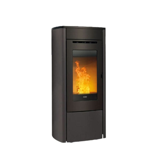 klover multi soft wood pellet stove in matt black, 10.3kw