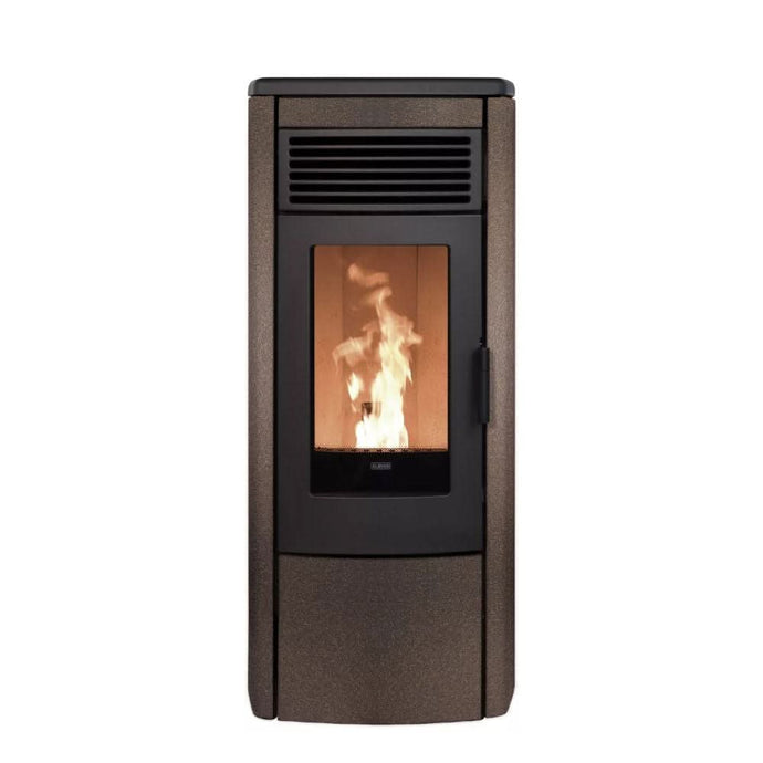 klover aura 100 multi air wood pellet stove in bronze, 10.3kw