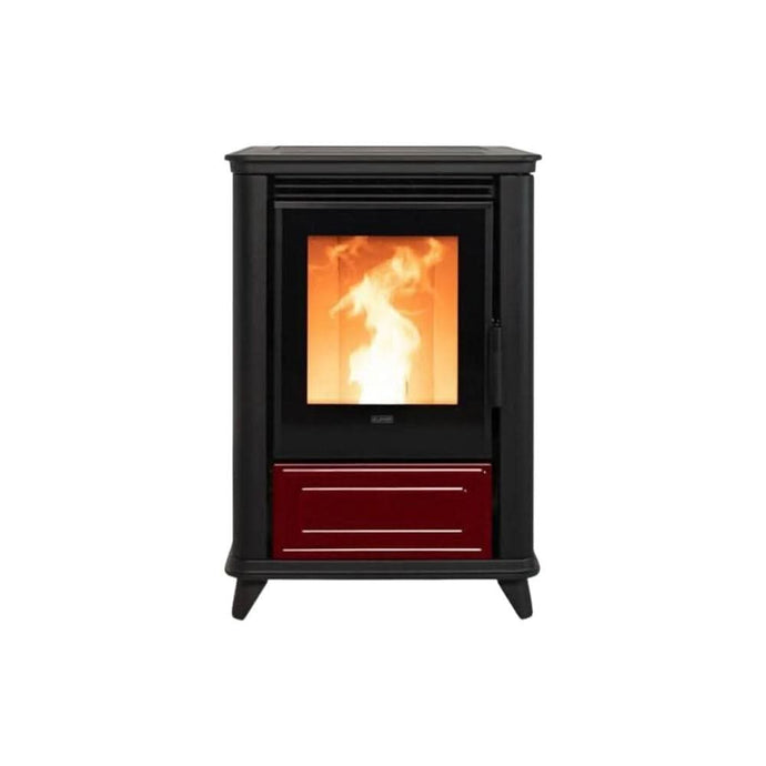 klover miss multi air wood pellet stove in bordeaux, 7.2kw
