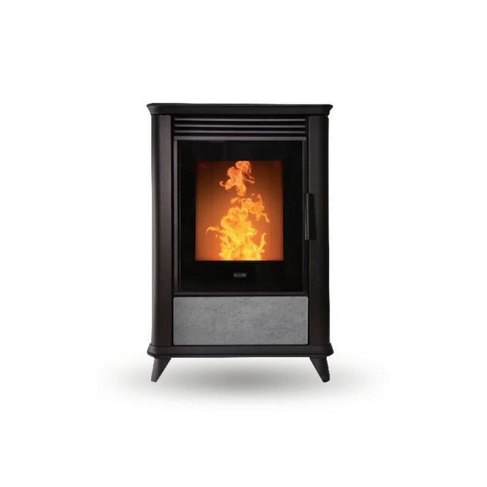 klover miss air wood pellet stove in soap stone, 7.2kw