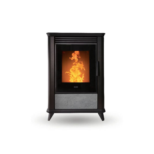 klover miss air wood pellet stove in soap stone, 7.2kw