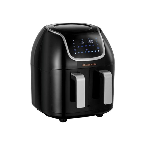 russell hobbs satisfry air fryer dual drawer in black