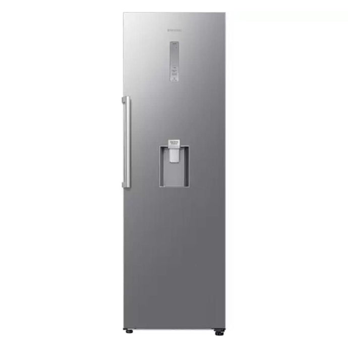 stainless steel larder fridge with water dispenser