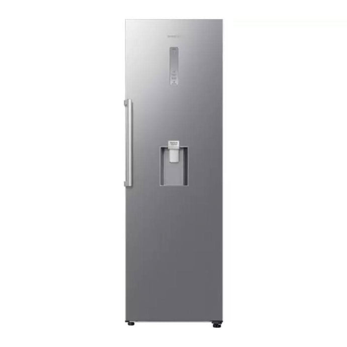 stainless steel larder fridge with water dispenser