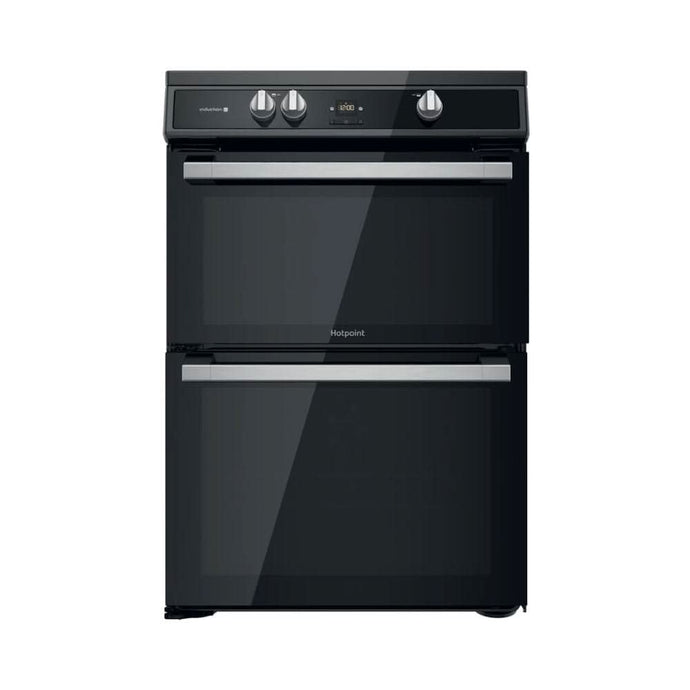 black induction cooker with double oven