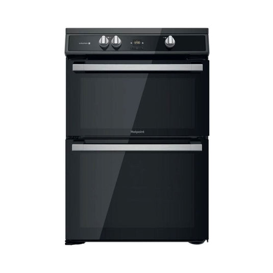 black induction cooker with double oven