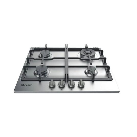 stainless steel gas hob with 4 burners