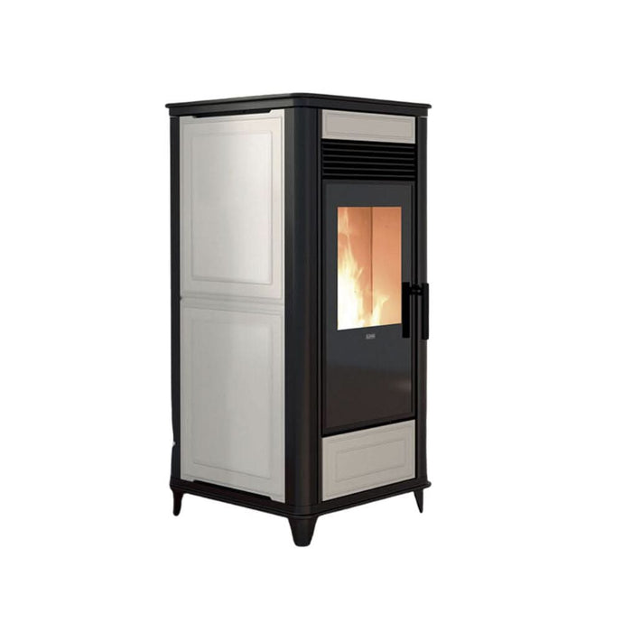 klover thermoclass wood pellet boiler in ivory, 15.6kw