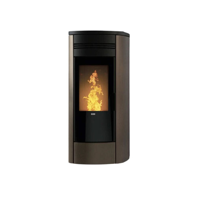 klover style 120 plus wood pellet stove in moka, 15.6kw