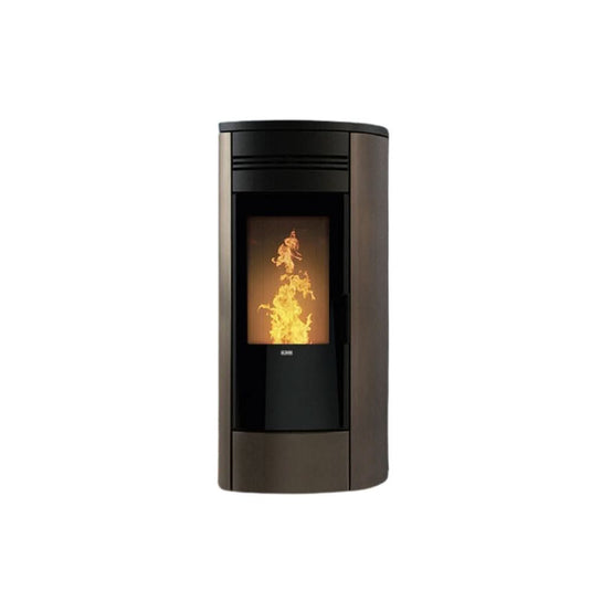 klover style 140 wood pellet boiler in bronze, 17.7kw