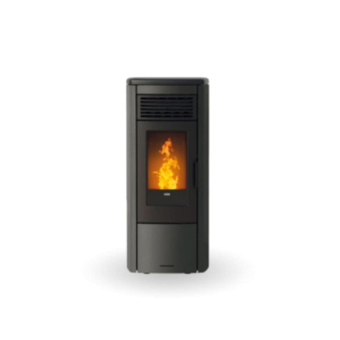 klover style 180 wood pellet boiler in matt black, 23.4kw