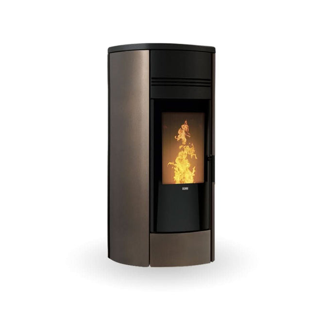 klover style 180 wood pellet boiler in bronze, 23.4kw