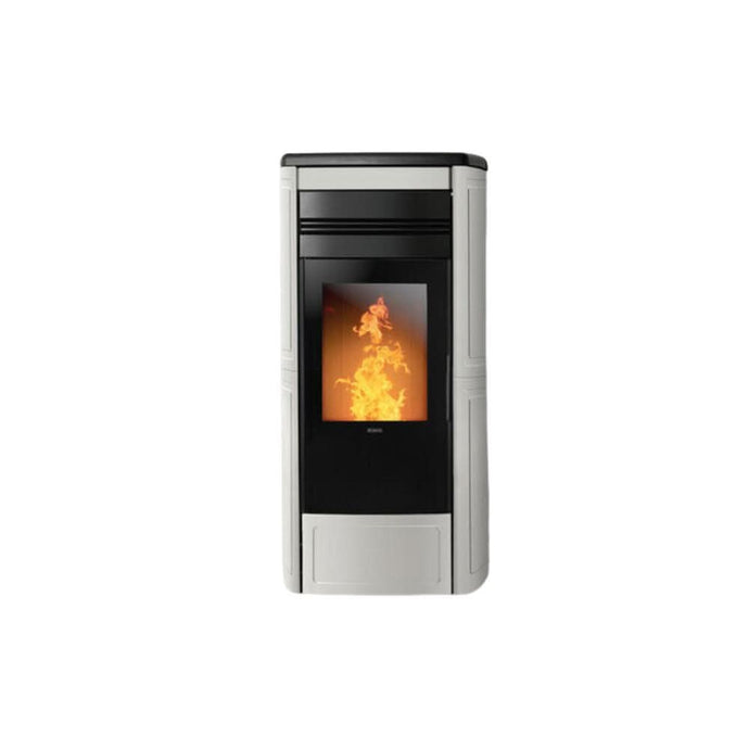 klover style 180 wood pellet boiler in grey, 23.4kw