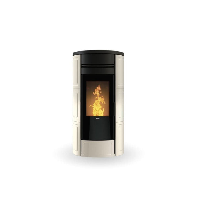 klover style 220 plus wood pellet boiler in ivory, 28.4kw