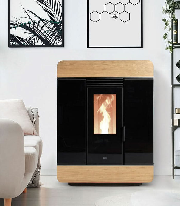 klover diva 3000 wood pellet boiler in rovere, 31.9kw