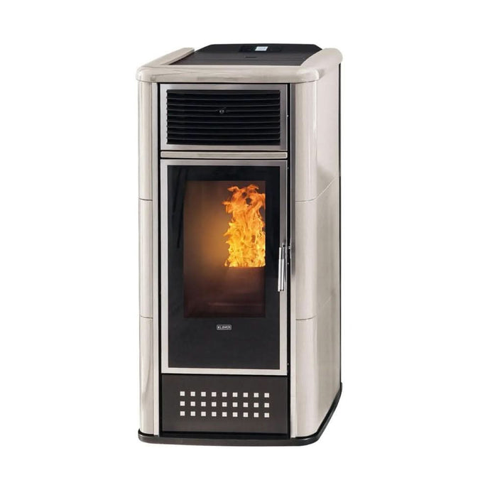 klover belvedere 18 wood pellet boiler in silver, 20.9kw