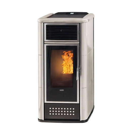 klover belvedere 18 wood pellet boiler in silver, 20.9kw