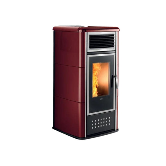 Klover Belvedere 22 Top Wood Pellet Boiler | 22.4KW | Bordeaux | KLBV22TOPABO