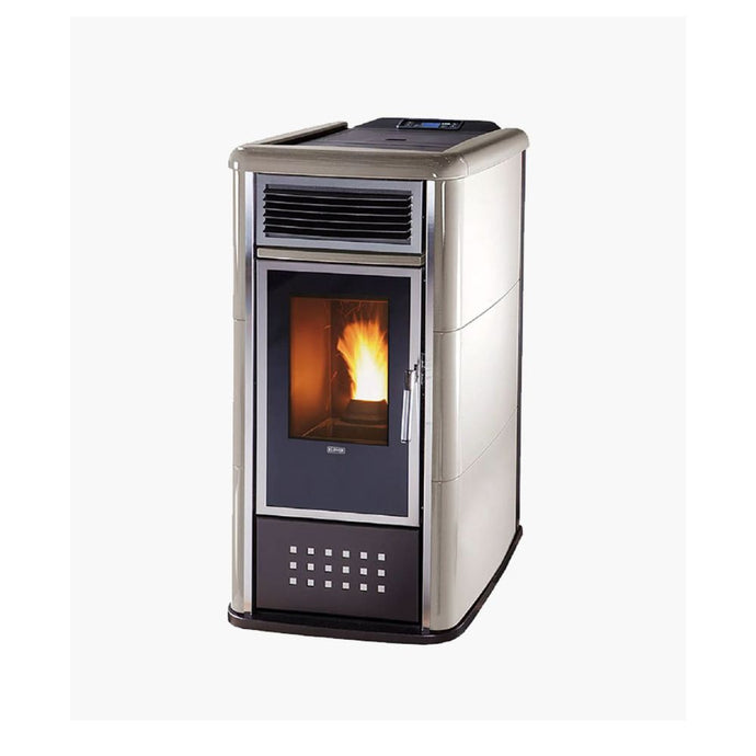 Klover Belvedere 22 Top Wood Pellet Boiler | 22.4KW | Silver | KLBV22TOPAS
