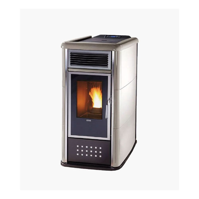 klover belvedere 22 top wood pellet boiler in ivory, 22,4kw