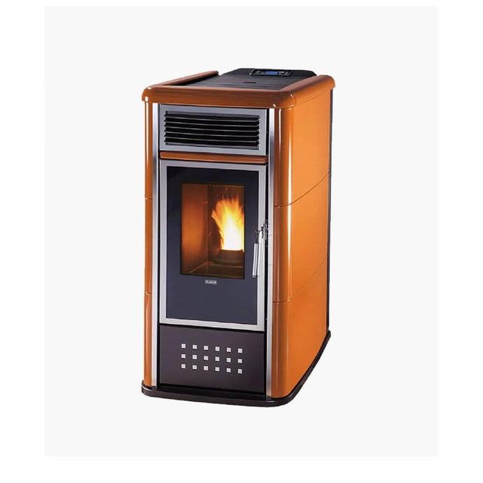 klover belvedere 22 top wood pellet boiler in sienna, 22.4kw