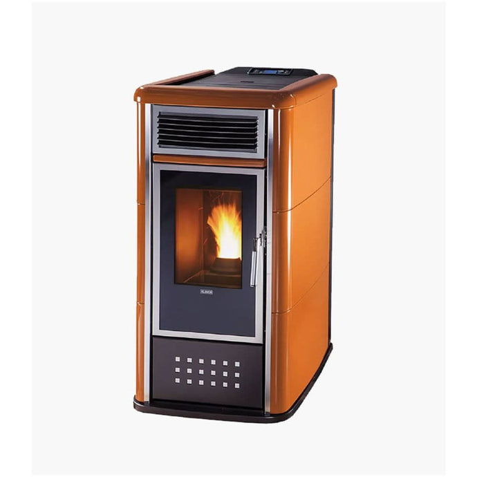 klover belvedere 28 wood pellet boiler in sienna, 25kw