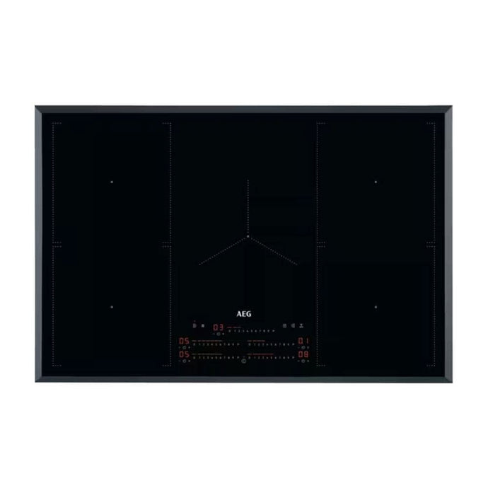 black glass induction hob 