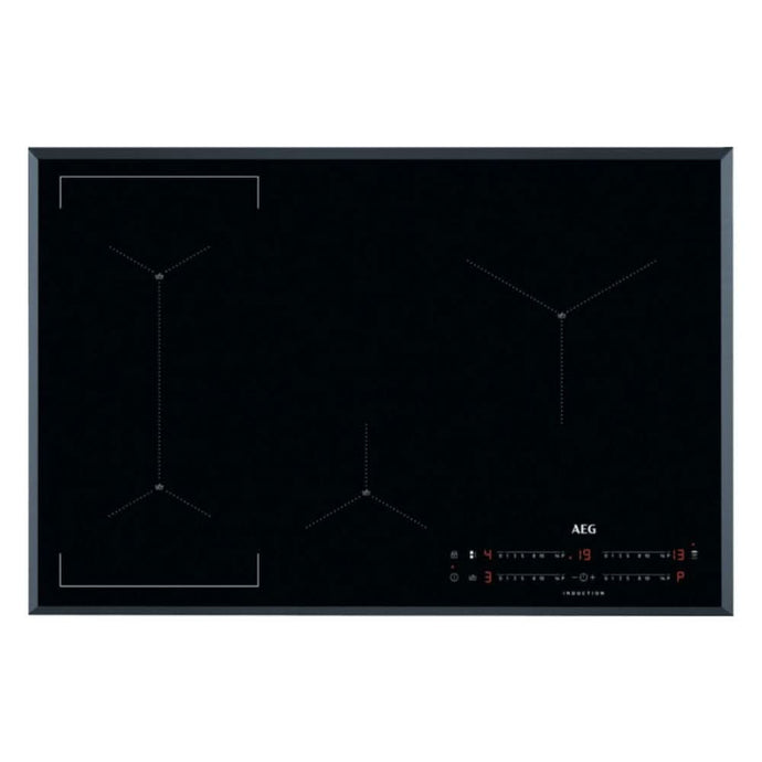 black glass induction hob
