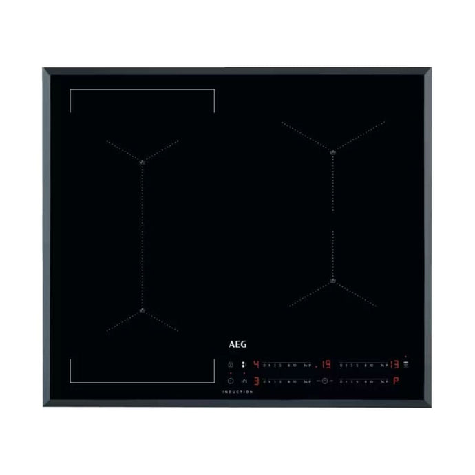 black glass induction hob