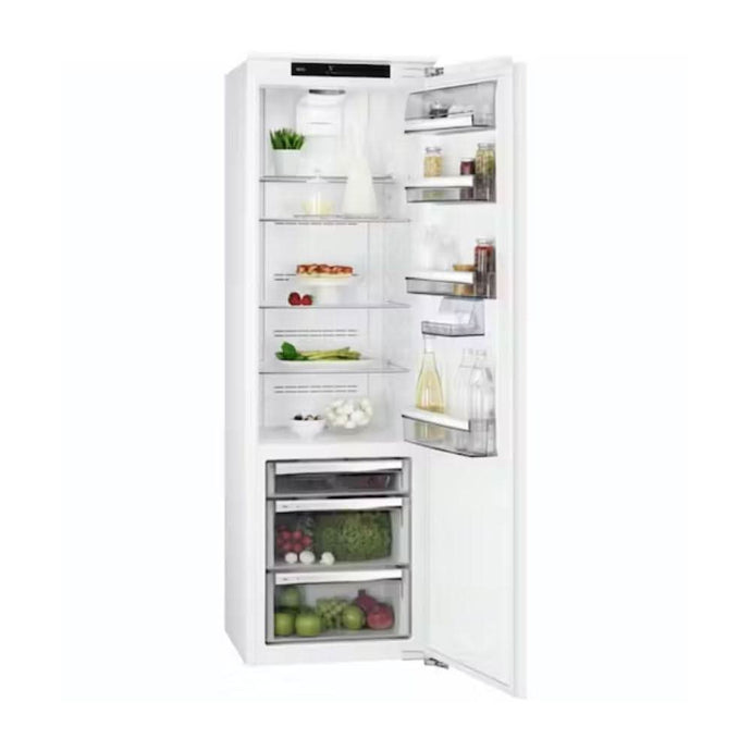 white integrated larder fridge