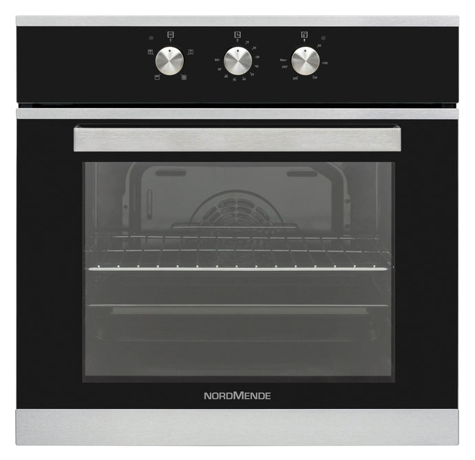 black stainless steel single oven
