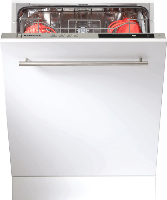 white integrated dishwasher