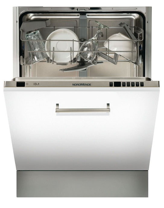 white integrated dishwasher