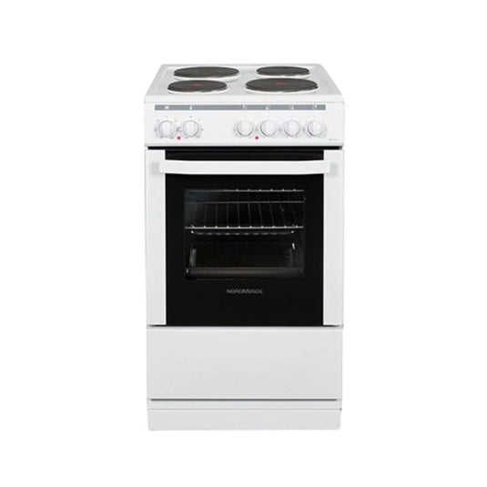 white electric cooker with a single oven