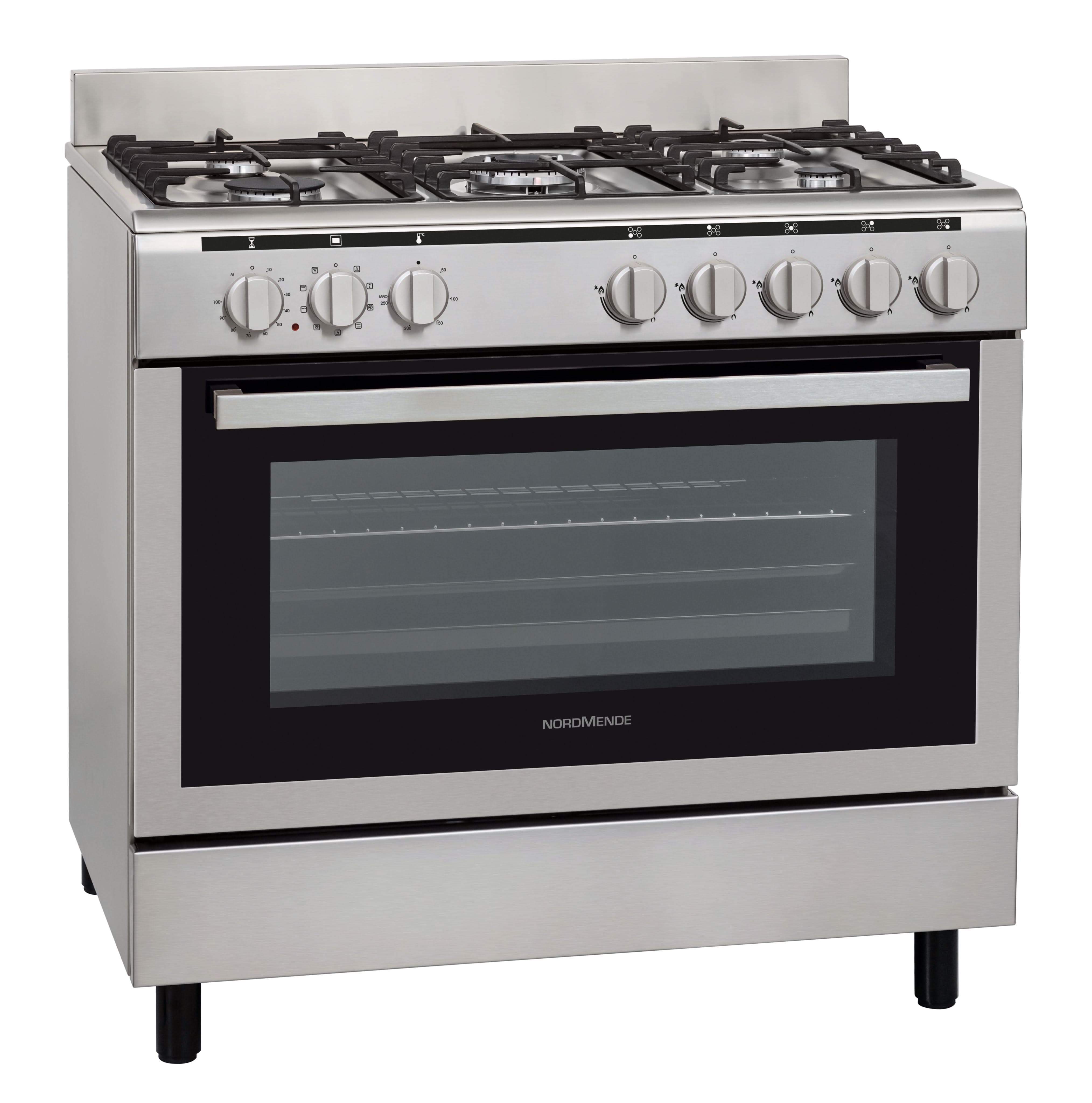 NordMende Cooker Dual Fuel | 90CM | Stainless Steel - Cork - Toss Bryan